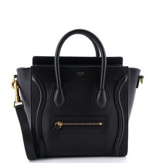 Celine Luggage Bag Smooth Leather Nano