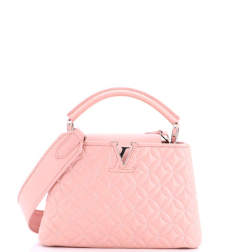 Louis Vuitton Capucines Bag Monogram Flower Quilted Lambskin BB