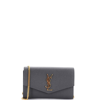 Saint Laurent Uptown Chain Wallet Leather