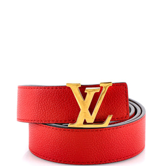 Louis Vuitton LV Initiales Reversible Belt Monogram Canvas and Leather Medium