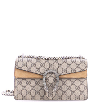 Gucci Dionysus Bag GG Coated Canvas with Crystal Embellished Metal Small