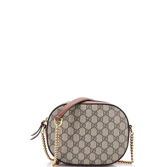 Gucci Chain Crossbody Bag GG Coated Canvas Mini