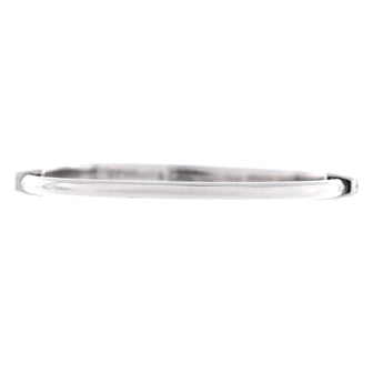 Tiffany & Co. Lock Bangle Bracelet 18K White Gold with Half Pave Diamonds Narrow