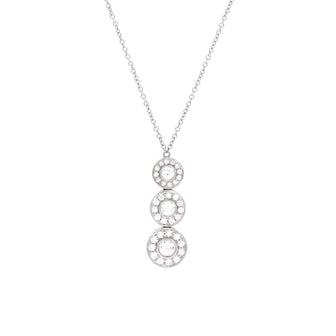 Tiffany & Co. Triple Circlet Pendant Necklace Platinum with Diamonds