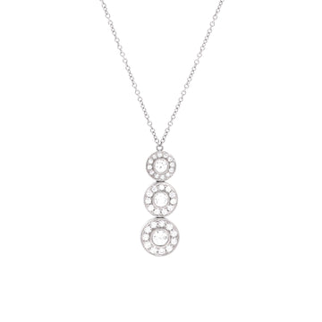 Tiffany & Co. Triple Circlet Pendant Necklace Platinum with Diamonds