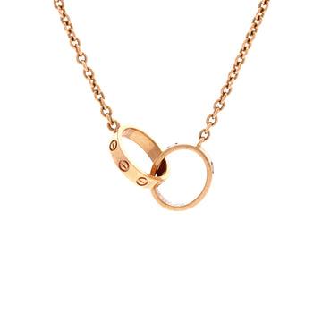 Cartier Love Interlocking Necklace 18K Rose Gold