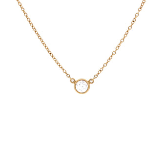 Tiffany & Co. Elsa Peretti Diamonds By The Yard Pendant Necklace 18K Yellow Gold and Diamond 0.10-0.19CT