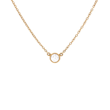 Tiffany & Co. Elsa Peretti Diamonds By The Yard Pendant Necklace 18K Yellow Gold and Diamond 0.10-0.19CT