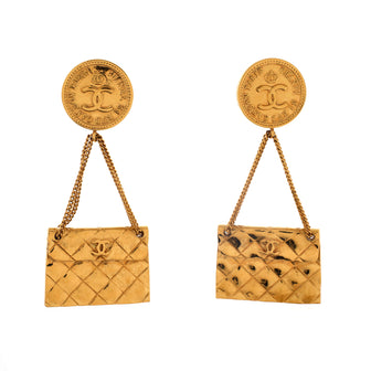 Chanel 31 Rue Cambon Flap Bag Clip-On Earrings Metal