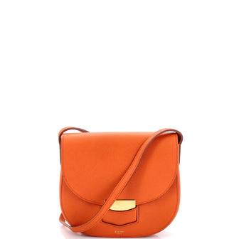 Celine Trotteur Crossbody Bag Grainy Leather Small