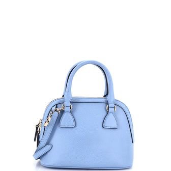 Gucci Convertible Dome Satchel Leather Mini