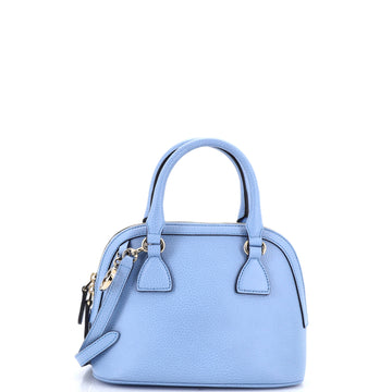 Gucci Convertible Dome Satchel Leather Mini