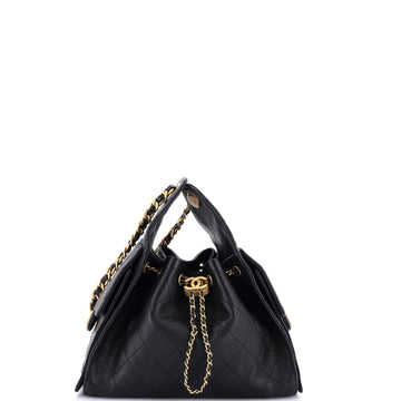 Chanel 25 Hobo Bag Quilted Caviar Small