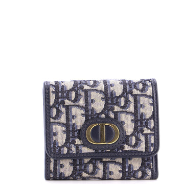 Christian Dior 30 Montaigne Lotus Wallet Oblique Canvas Compact
