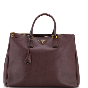 Prada Double Zip Lux Tote Saffiano Leather XL