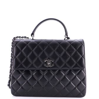 Chanel Trendy CC Top Handle Bag Quilted Lambskin Large