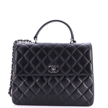 Chanel Trendy CC Top Handle Bag Quilted Lambskin Large