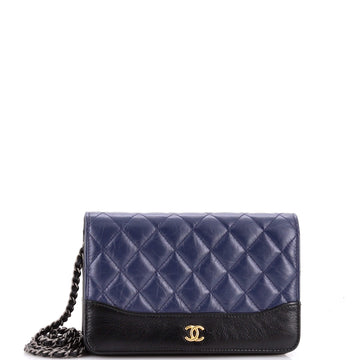 Chanel Gabrielle Wallet on Chain Quilted Aged Calfskin