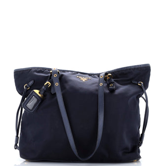 Prada Belted Tote Tessuto and Leather Medium