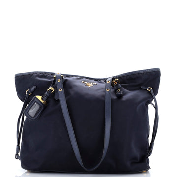 Prada Belted Tote Tessuto and Leather Medium
