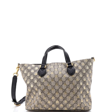 Gucci Convertible Soft Tote Printed GG Coated Canvas Small