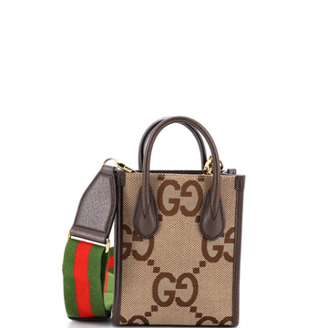Gucci Vertical Tote Jumbo GG Canvas Mini