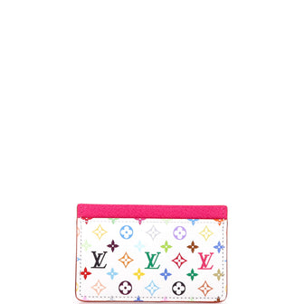 Louis Vuitton x Takashi Murakami Card Holder Monogram Multicolor with Leather