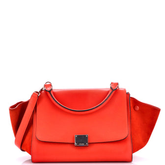 Celine Tricolor Trapeze Bag Leather Small