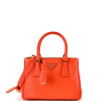 Prada Double Zip Lux Tote Saffiano Leather Small