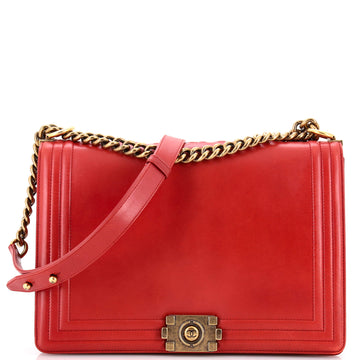 Chanel Reverso Boy Flap Bag Glazed Calfskin New Medium