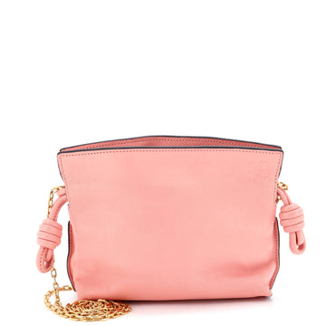 Loewe Flamenco Knot Chain Clutch Leather Nano
