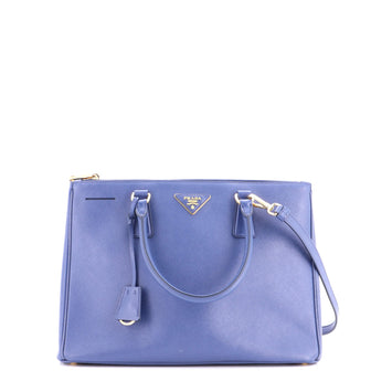 Prada Double Zip Lux Tote Saffiano Leather Medium