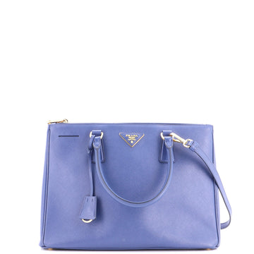 Prada Double Zip Lux Tote Saffiano Leather Medium