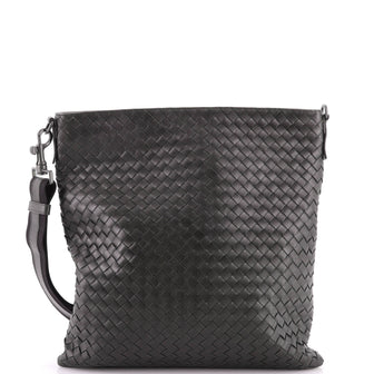Bottega Veneta Flat Messenger Bag Intrecciato Nappa Medium