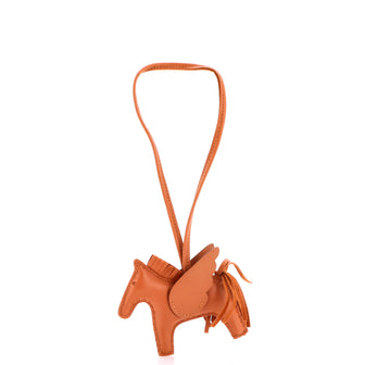 Hermes Monochrome Pegase Rodeo Bag Charm Leather PM