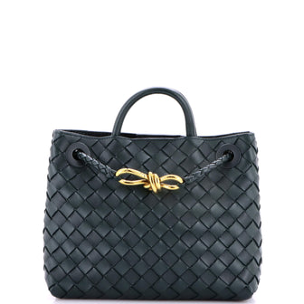Bottega Veneta Andiamo Top Handle Bag Intrecciato Nappa Small