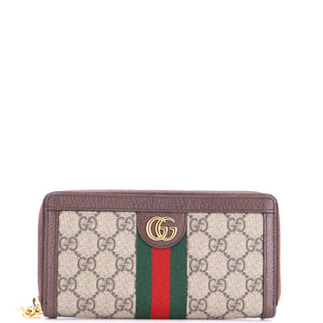 Gucci Ophidia Zip Around Wallet GG Coated Canvas