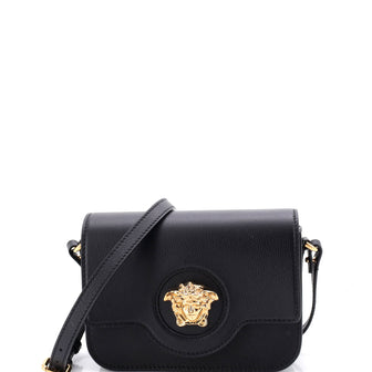 Versace La Medusa Flap Shoulder Bag Leather Small