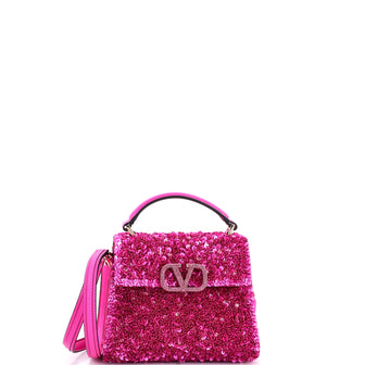 Valentino Garavani VSling Top Handle Bag Sequins Mini