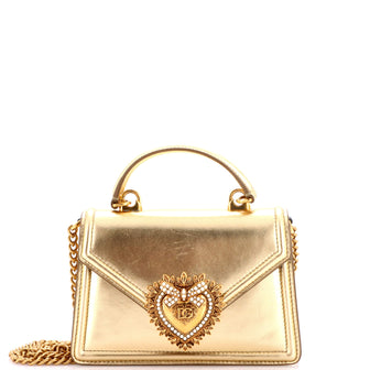 Dolce & Gabbana Devotion Top Handle Bag Leather Small