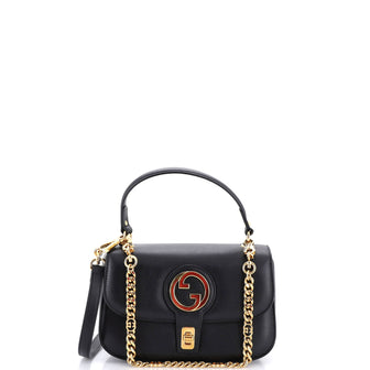 Gucci Blondie NM Chain Top Handle Bag Leather Small