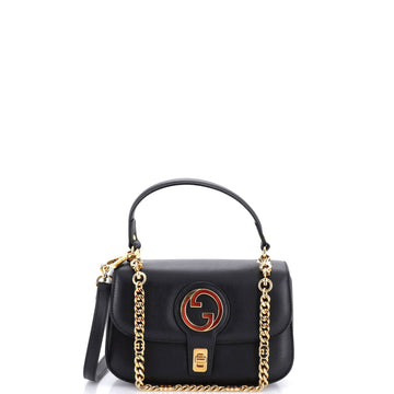 Gucci Blondie NM Chain Top Handle Bag Leather Small