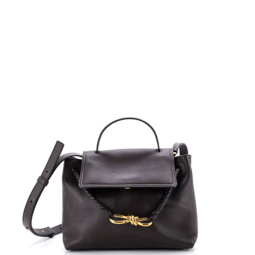 Bottega Veneta Ciao Ciao Top Handle Bag Leather with Intrecciato Detail Small