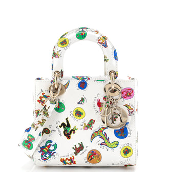 Christian Dior My ABCDior Lady Dior Bag Printed Leather Small