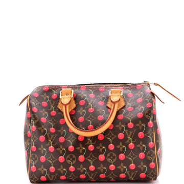 Louis Vuitton Speedy Handbag Limited Edition Monogram Cerises 25