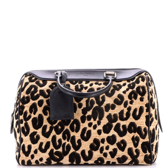 Louis Vuitton Speedy Handbag Limited Edition Stephen Sprouse Leopard Chenille