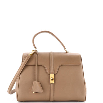 Celine 16 Top Handle Bag Grained Calfskin Medium