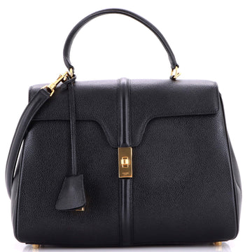 Celine 16 Top Handle Bag Grained Calfskin Medium