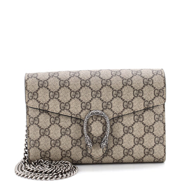 Gucci Dionysus Chain Wallet GG Coated Canvas Small