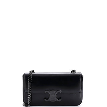 Celine Triomphe Chain Shoulder Bag Leather Small